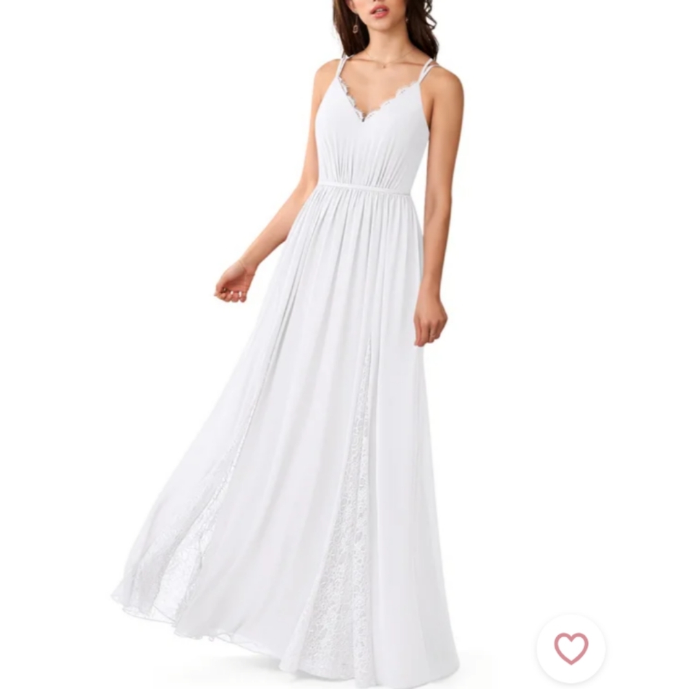 💃NWT White Dress Gown Wedding Prom Size A16, new